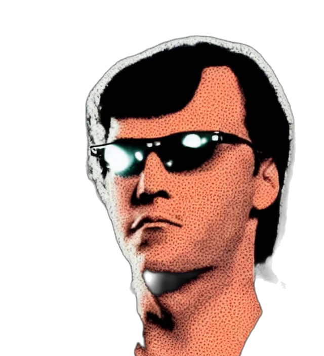 face, robot, comic book art, cartoon transparent PNG cut-out
