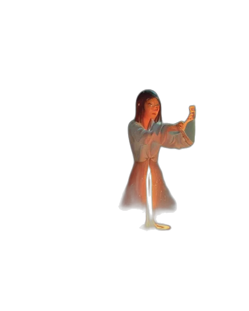 staff, dress, weapon, sword, 3d render, concept art, pixel art, vaporwave transparent PNG cut-out