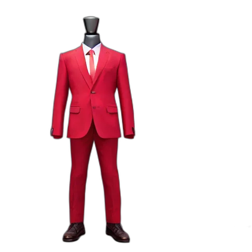 jacket, 3d render, concept art, red, full, view, charmander, inspired transparent PNG cut-out