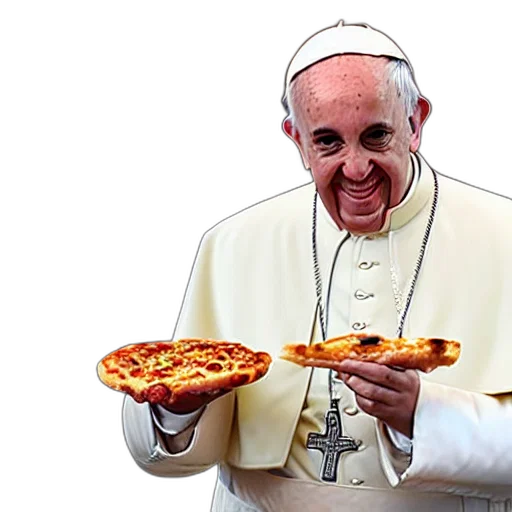 food, 3d render, pope, francis transparent PNG cut-out