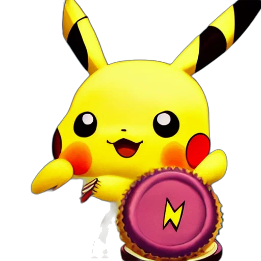 staff, weapon, animal, sword, concept art, 3d render, pixel art, pikachu transparent PNG cut-out