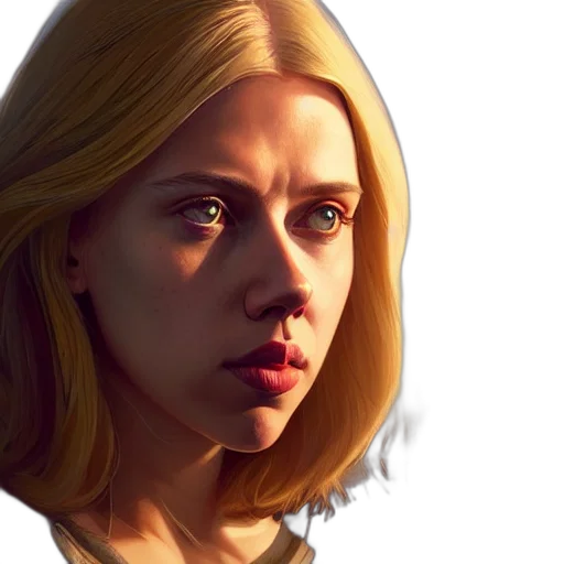 face, photorealistic, concept art, comic book art transparent PNG cut-out