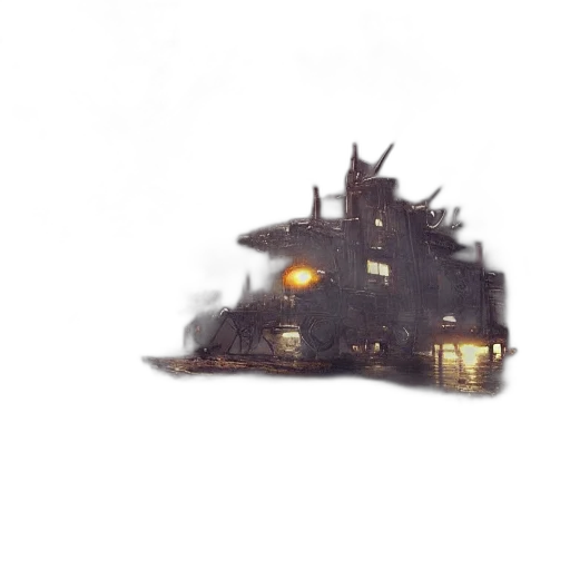 building, dragon, weapon, robot transparent PNG cut-out