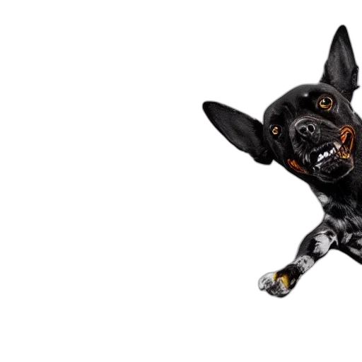 animal, staff, 3d render, photorealistic, concept art, flying, dog, propeller transparent PNG cut-out