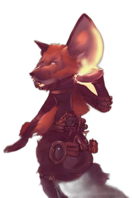 staff, mask, animal, creature, concept art, fantasy art, 3d render, watercolor transparent PNG cut-out