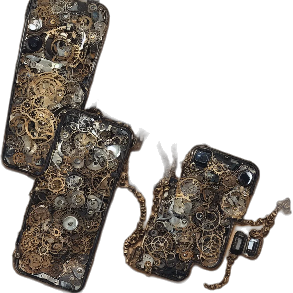 jewelry, crown, weapon, staff, 3d render, concept art, steampunk, iphone transparent PNG cut-out
