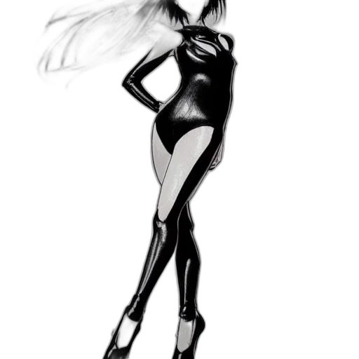 dress, robot, hair, mask, concept art, cartoon, comic book art, fantasy art transparent PNG cut-out