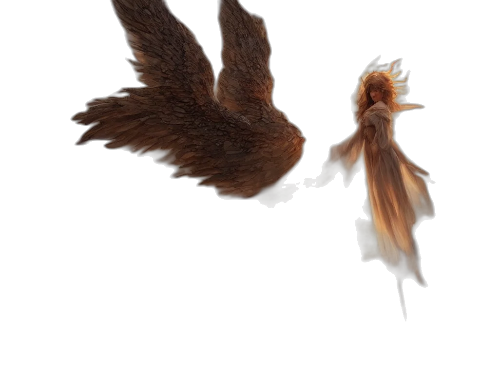 hair, staff, animal, creature, concept art, photorealistic, fantasy art, 3d render transparent PNG cut-out
