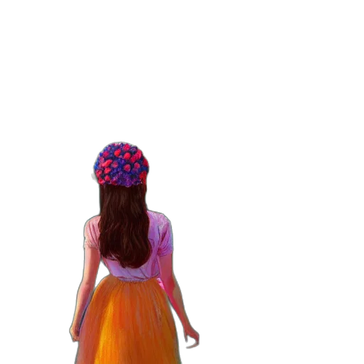 dress, crown, hat, hair transparent PNG cut-out