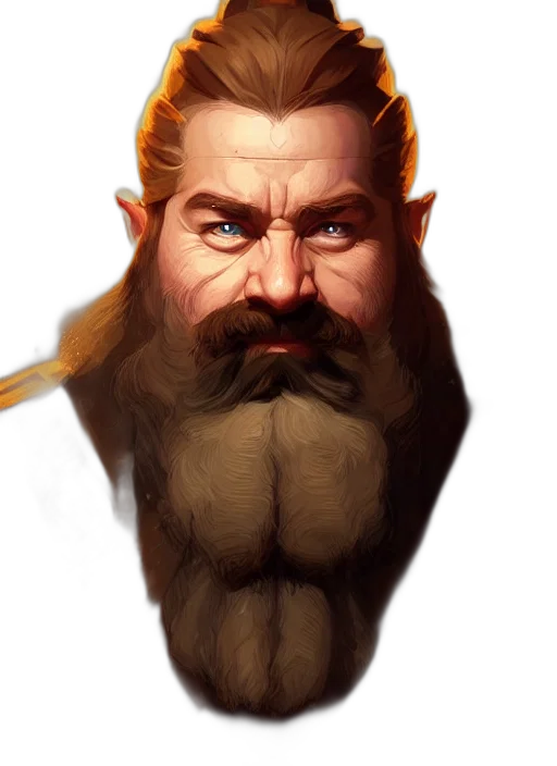 face, staff, fantasy art, concept art, photorealistic, comic book art, golden, symmetry transparent PNG cut-out