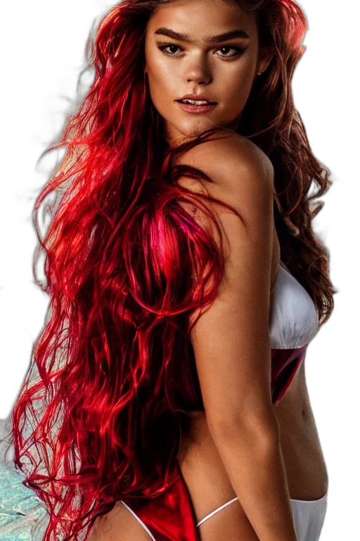 hair, red, beautiful, elegant transparent PNG cut-out