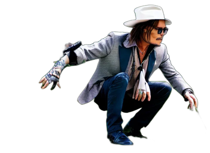 jacket, hat, robot, concept art, photorealistic, cartoon, comic book art, photo transparent PNG cut-out