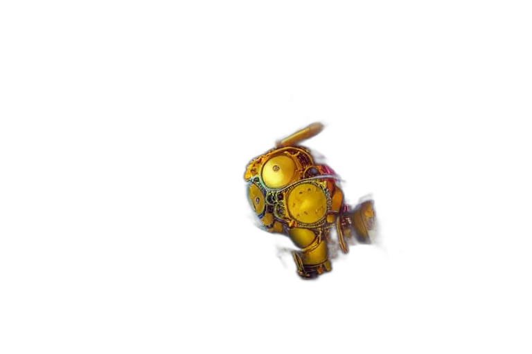 jewelry, crown, robot, staff, 3d render, concept art, scene, elrow transparent PNG cut-out