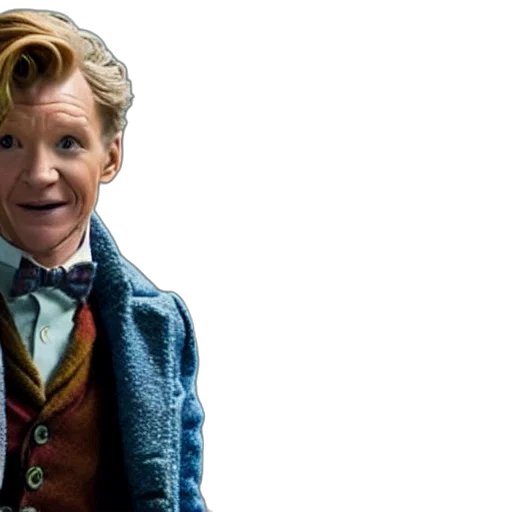 face, newt, scamander, walking transparent PNG cut-out