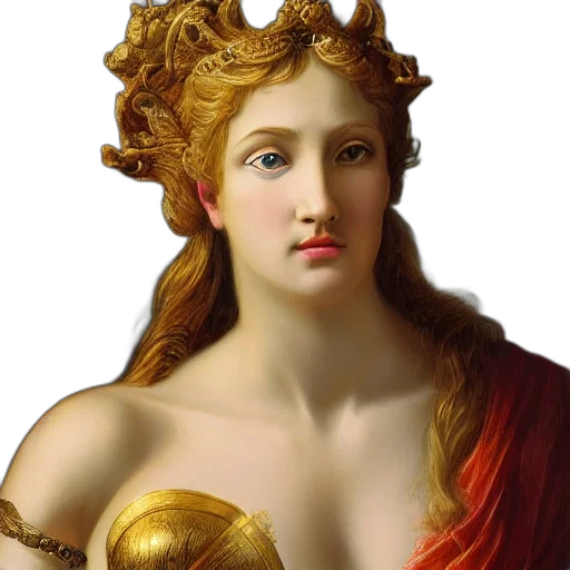 crown, jewelry, dress, face, photorealistic, oil painting, fantasy art, concept art transparent PNG cut-out