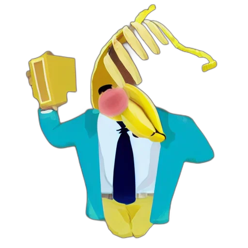 staff, mask, jacket, robot, cartoon, concept art, 3d render, pixel art transparent PNG cut-out