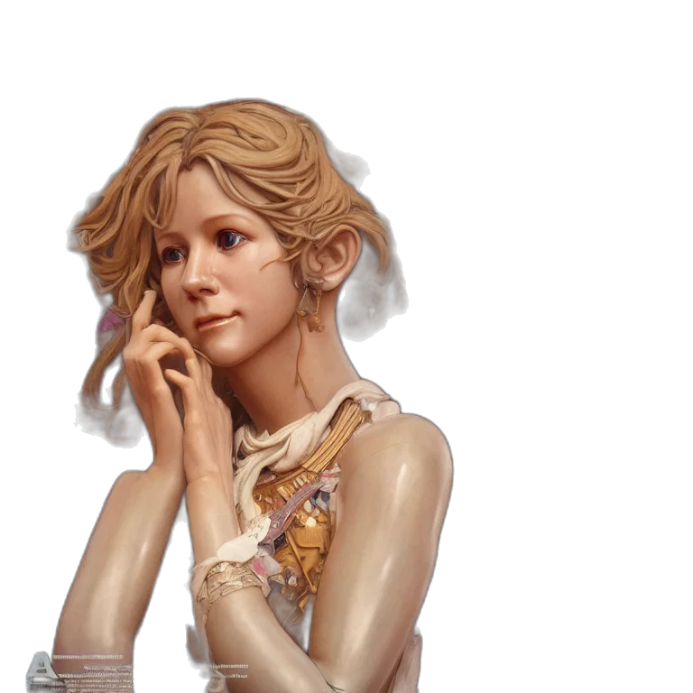 face, dress, concept art, fantasy art transparent PNG cut-out