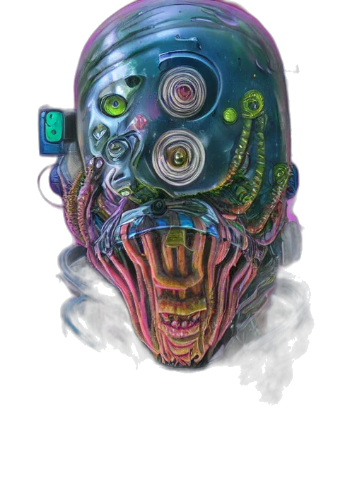 mask, robot, creature, face transparent PNG cut-out