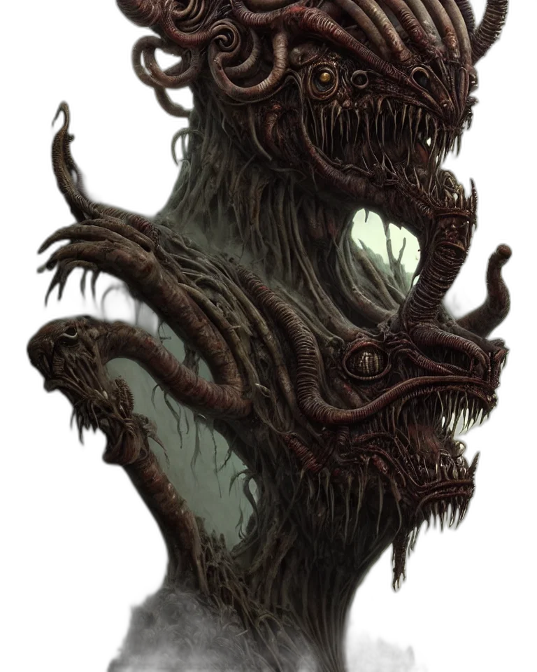 creature, mask, dragon, face transparent PNG cut-out