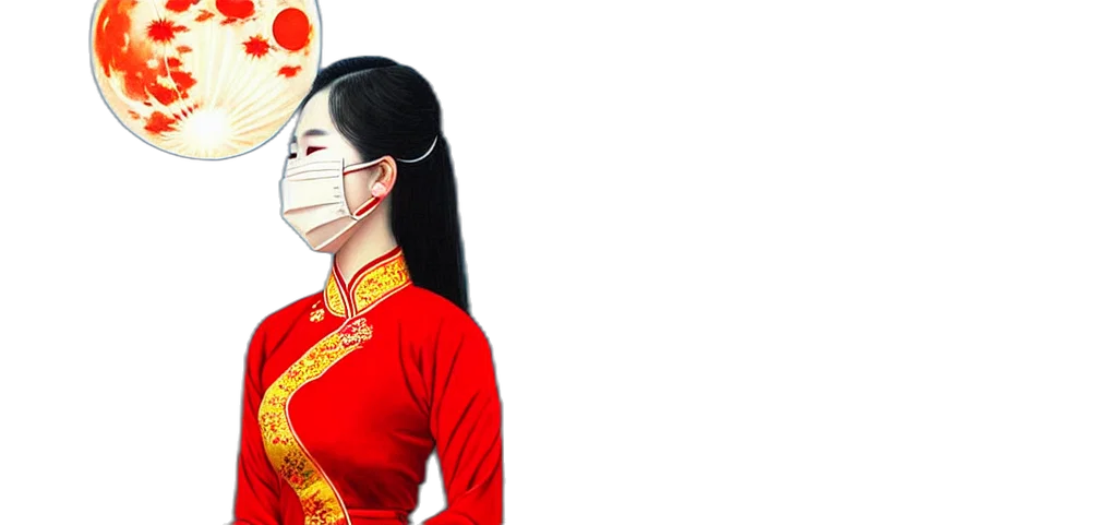 mask, photorealistic, oil painting, concept art transparent PNG cut-out