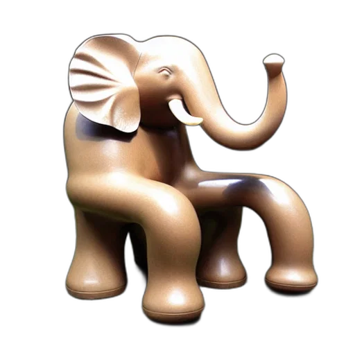 animal, furniture, 3d render, concept art transparent PNG cut-out