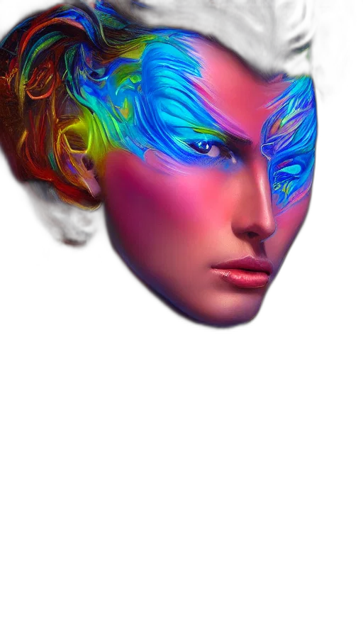 face, mask, crown, robot transparent PNG cut-out
