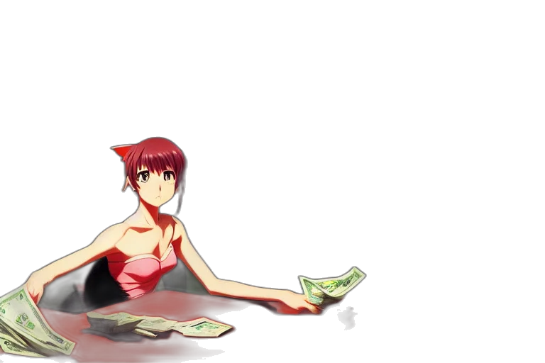dress, weapon, creature, anime transparent PNG cut-out