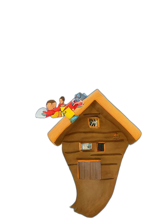 furniture, building, 3d render, concept art, cartoon, fire, rain, outer space transparent PNG cut-out