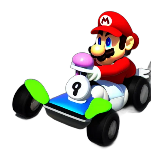 car, robot, hat, weapon, 3d render, concept art, pixel art, toy transparent PNG cut-out