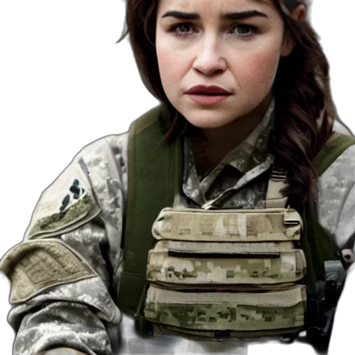face, weapon, jacket, staff transparent PNG cut-out