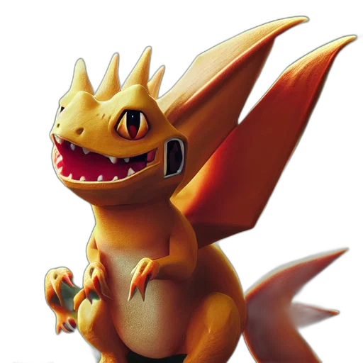 dragon, creature, animal, staff transparent PNG cut-out