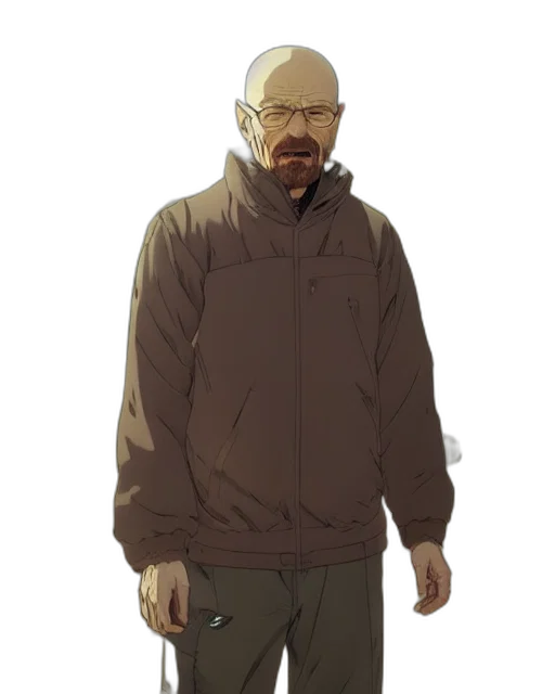 jacket, staff, creature, animal transparent PNG cut-out