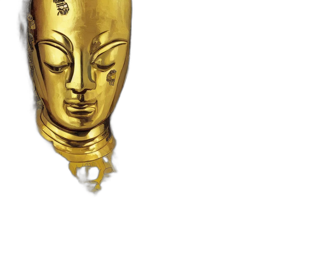 mask, jewelry, crown, staff transparent PNG cut-out