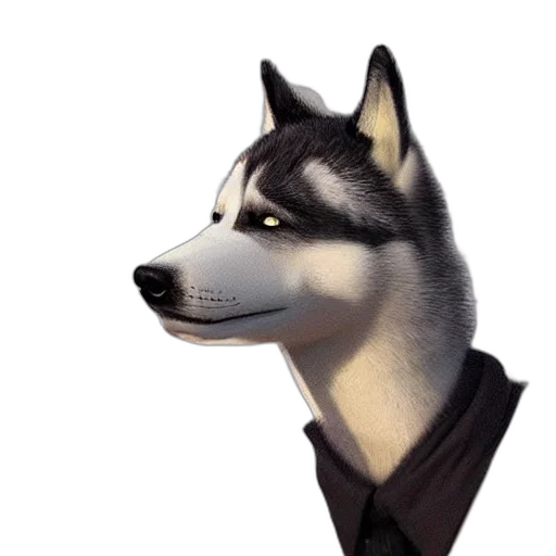 staff, animal, face, mask, concept art, photorealistic, 3d render, fantasy art transparent PNG cut-out