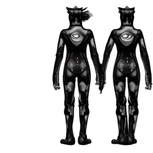 robot, creature, concept art, 3d render, cyberpunk, fantasy art, cat, suit transparent PNG cut-out