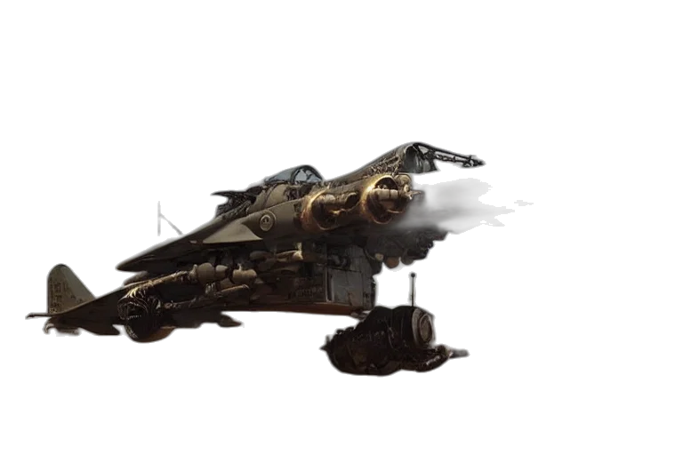 weapon, dragon, concept art, 3d render transparent PNG cut-out