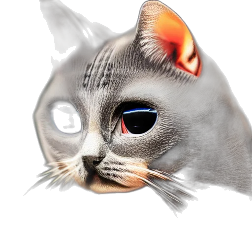 animal, creature, face, robot, photorealistic, 3d render, concept art, cartoon transparent PNG cut-out