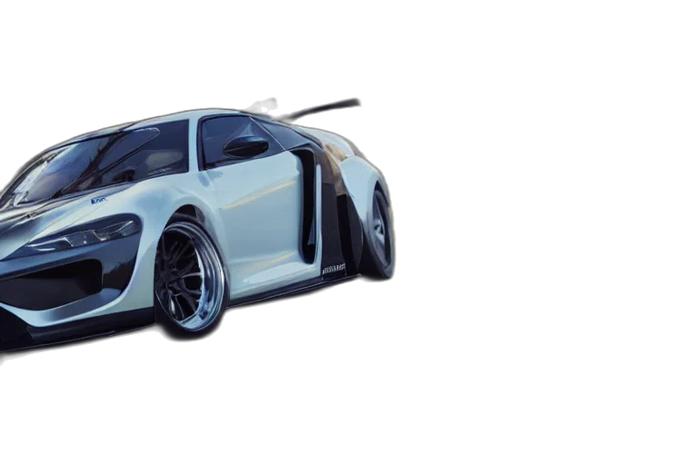 car, robot, weapon, 3d render, concept art, photorealistic, anime, photo transparent PNG cut-out
