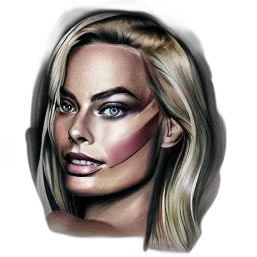 face, mask, hair, jewelry transparent PNG cut-out