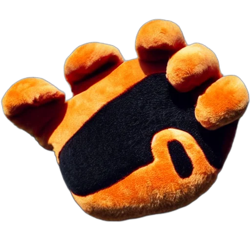 shoes, crown, 3d render, plush, knuckles transparent PNG cut-out