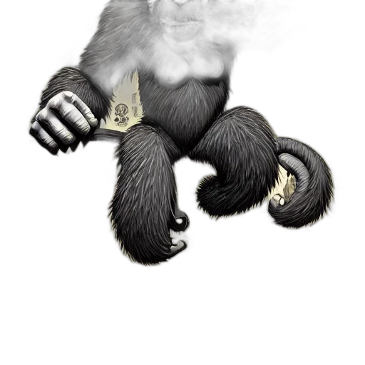 animal, creature, staff, concept art, 3d render, fantasy art, photorealistic, dungeon transparent PNG cut-out