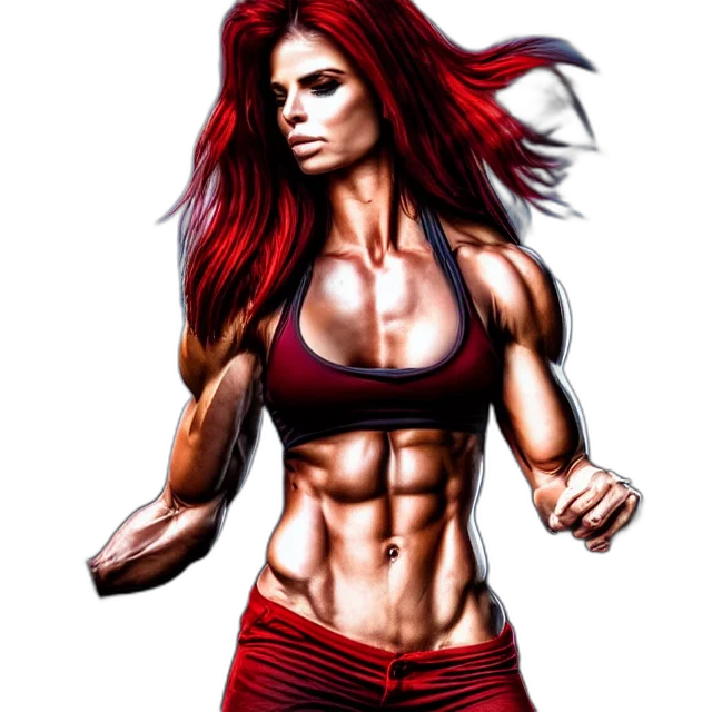 photorealistic, comic book art, cartoon, fantasy art, beautiful, fit, woman, anne transparent PNG cut-out