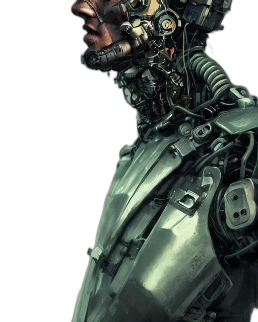 robot, face, mask, creature, cyberpunk, concept art, 3d render, comic book art transparent PNG cut-out
