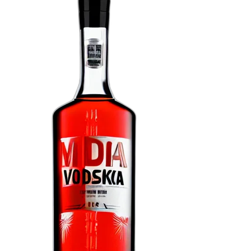 bottle, 3d render, photorealistic, vodka transparent PNG cut-out