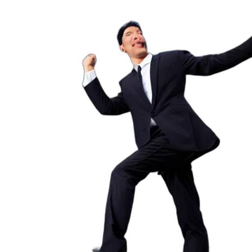 staff, businessman, dancing, cctv transparent PNG cut-out