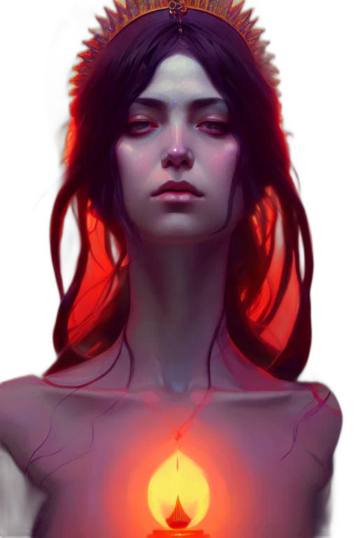 face, crown, mask, jewelry, concept art, fantasy art, cyberpunk, comic book art transparent PNG cut-out