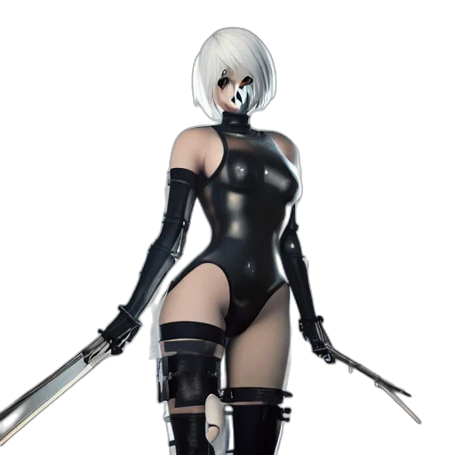 weapon, sword, staff, concept art, 3d render, fantasy art, cyberpunk, monochrome transparent PNG cut-out