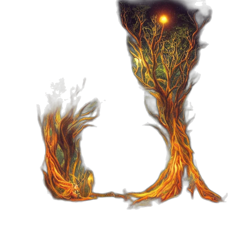 crown, tree, dragon, staff, fantasy art, concept art, pixel art, 3d render transparent PNG cut-out