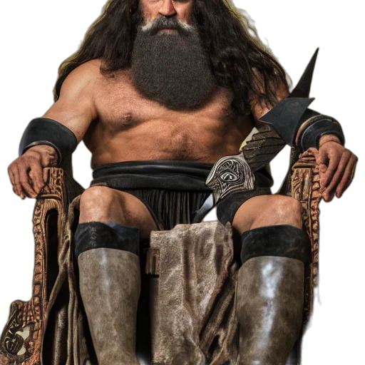 fantasy art, concept art, photo, king transparent PNG cut-out