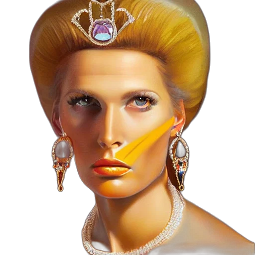 crown, jewelry, face, photorealistic transparent PNG cut-out